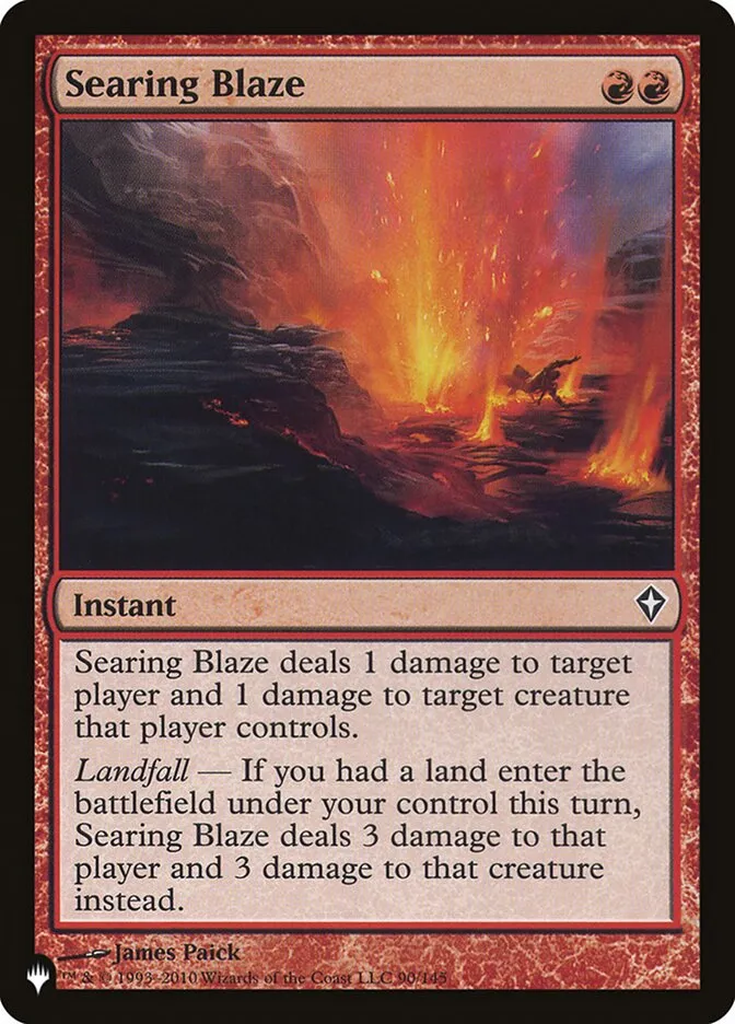 Searing Blaze Front Face