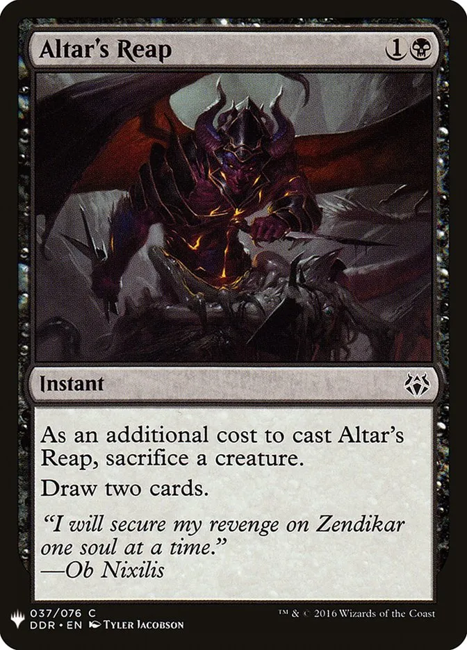 Altar's Reap Front Face