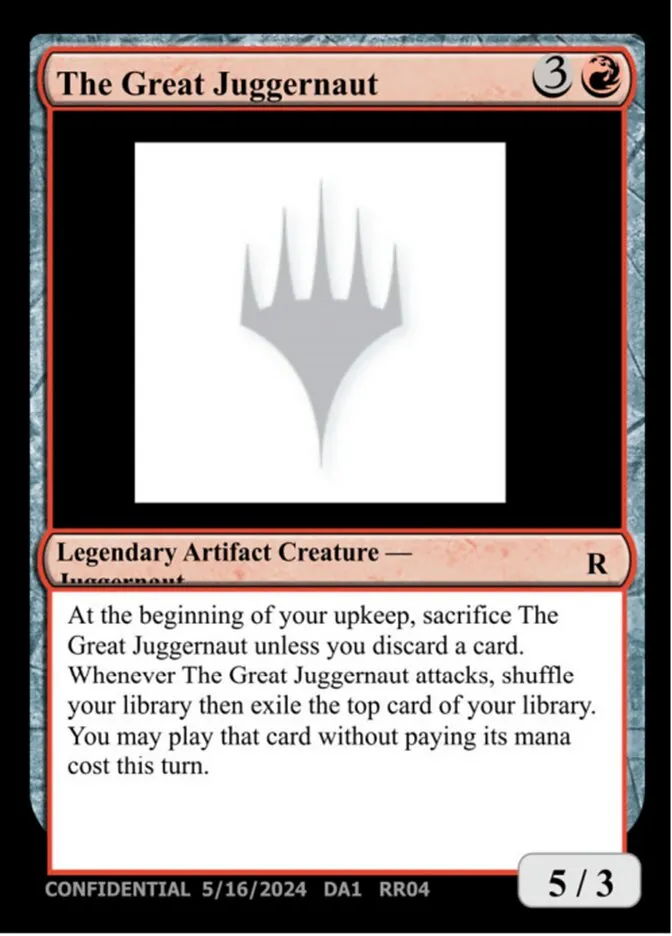 The Great Juggernaut Front Face