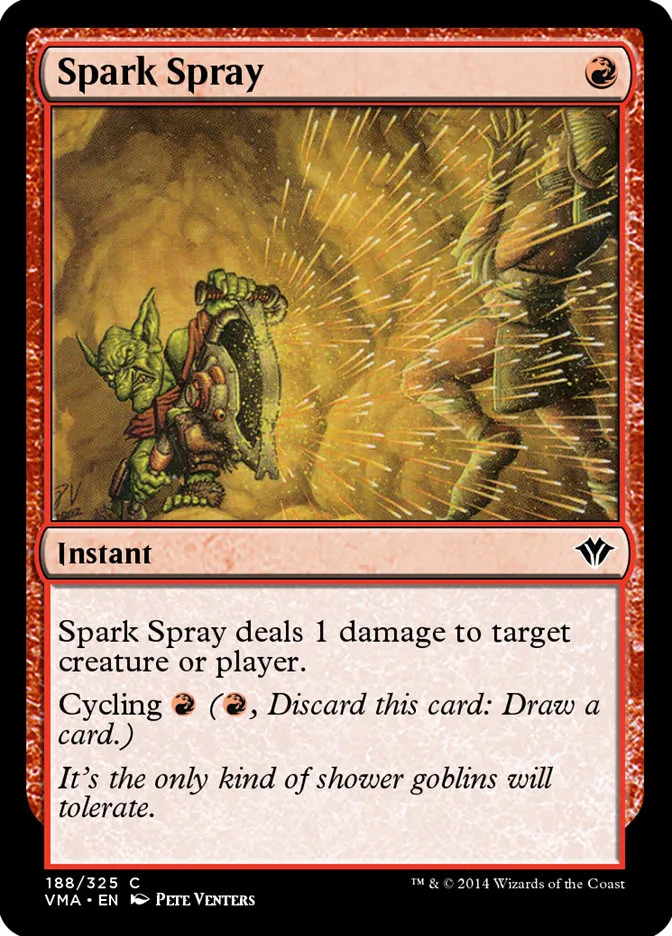 Spark Spray Front Face