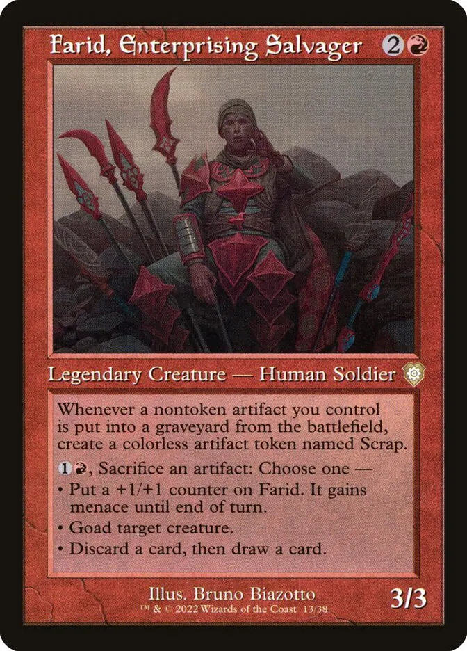 Farid, Enterprising Salvager Front Face