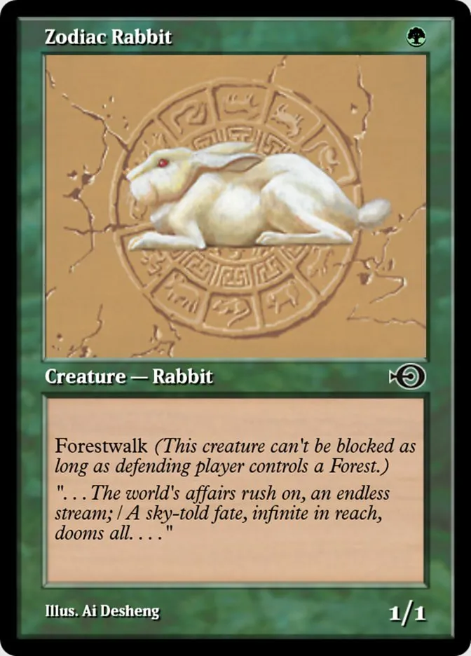 Zodiac Rabbit Front Face