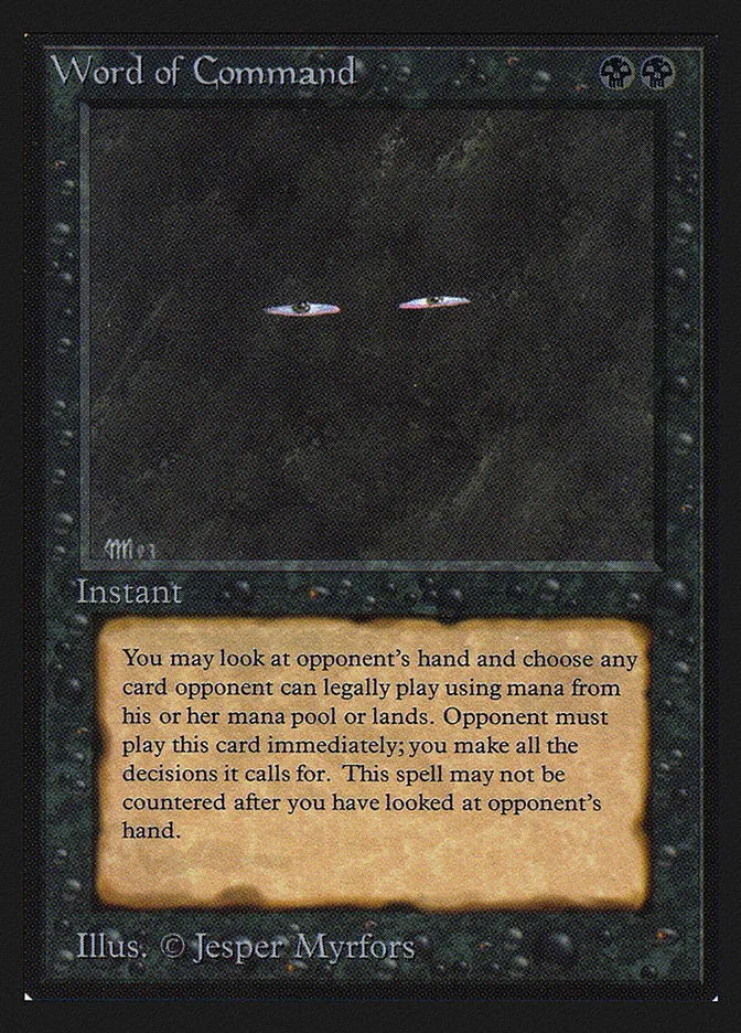 Word of Command Front Face