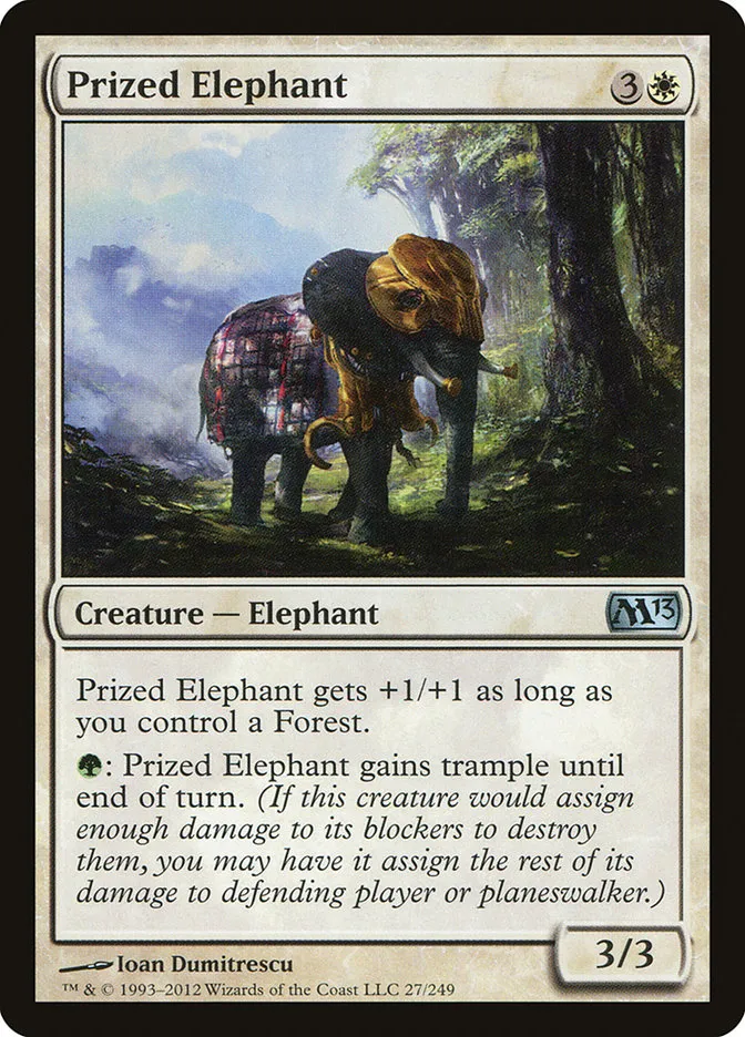 Prized Elephant Front Face