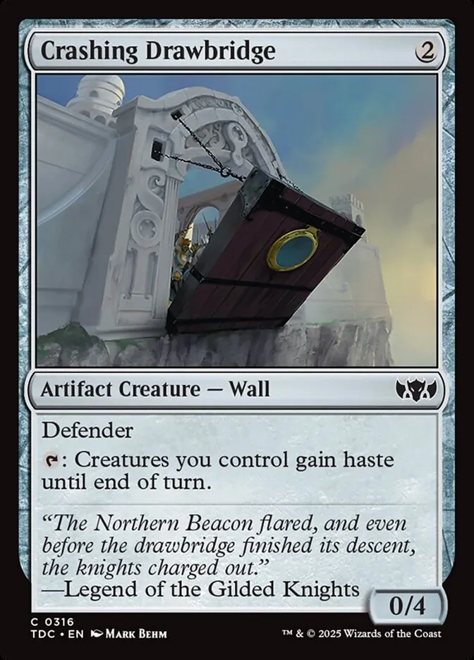 Crashing Drawbridge Front Face
