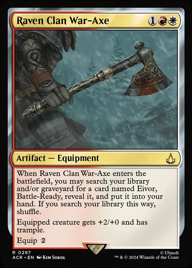 Raven Clan War-Axe Front Face