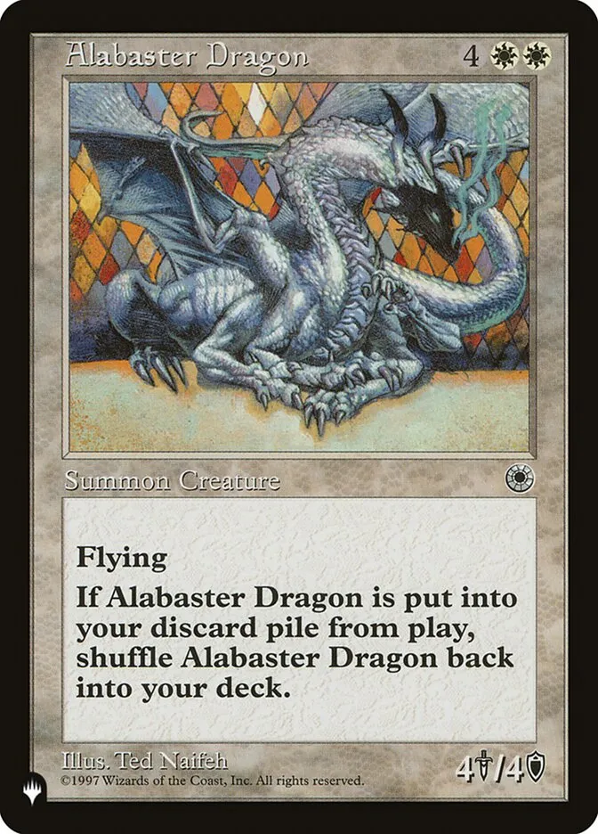 Alabaster Dragon Front Face