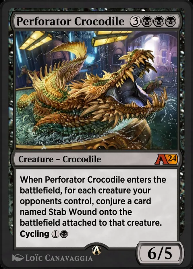 Perforator Crocodile Front Face