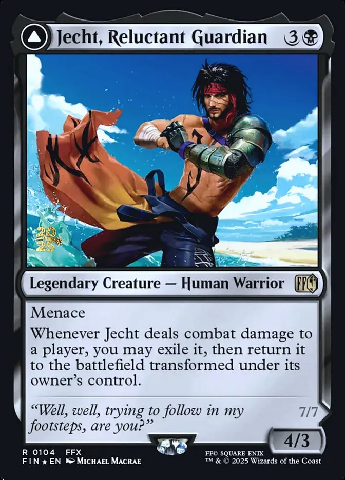 Jecht, Reluctant Guardian // Braska's Final Aeon Front Face