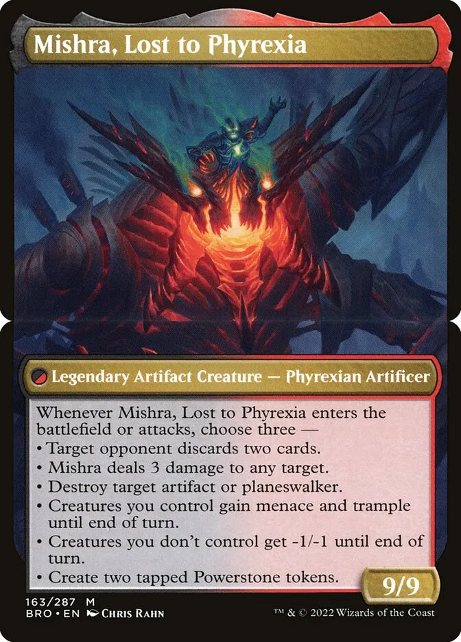 Mishra, Lost to Phyrexia Front Face