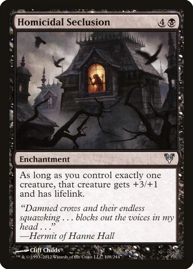 Homicidal Seclusion Front Face
