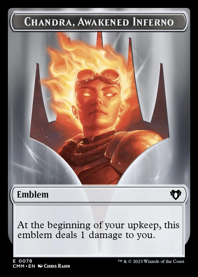 Chandra, Awakened Inferno Emblem Front Face