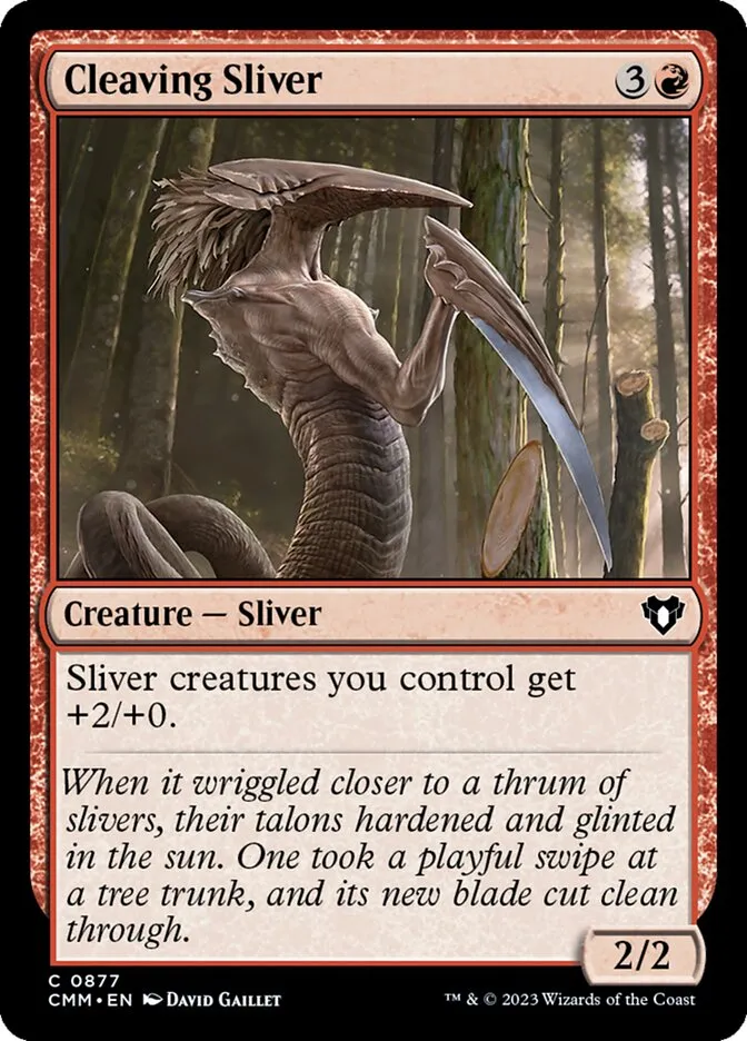 Cleaving Sliver Front Face