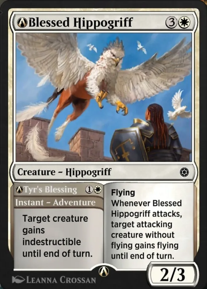 A-Blessed Hippogriff // A-Tyr's Blessing Front Face