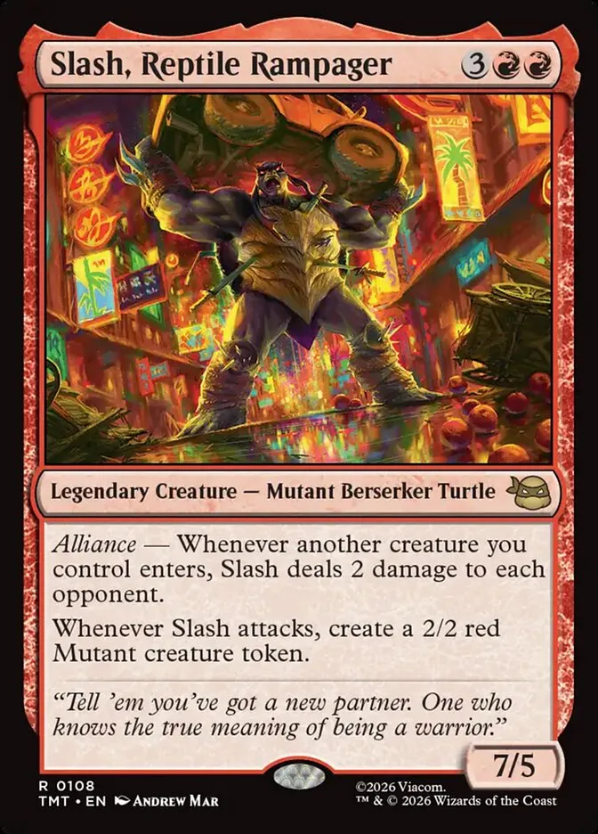 Slash, Reptile Rampager Front Face