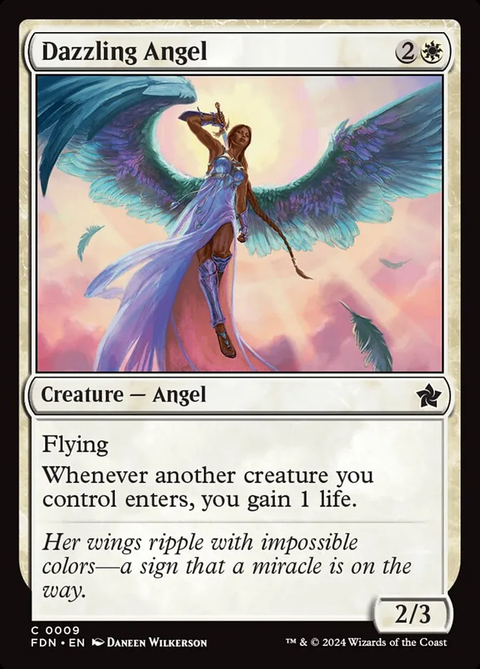 Dazzling Angel Front Face