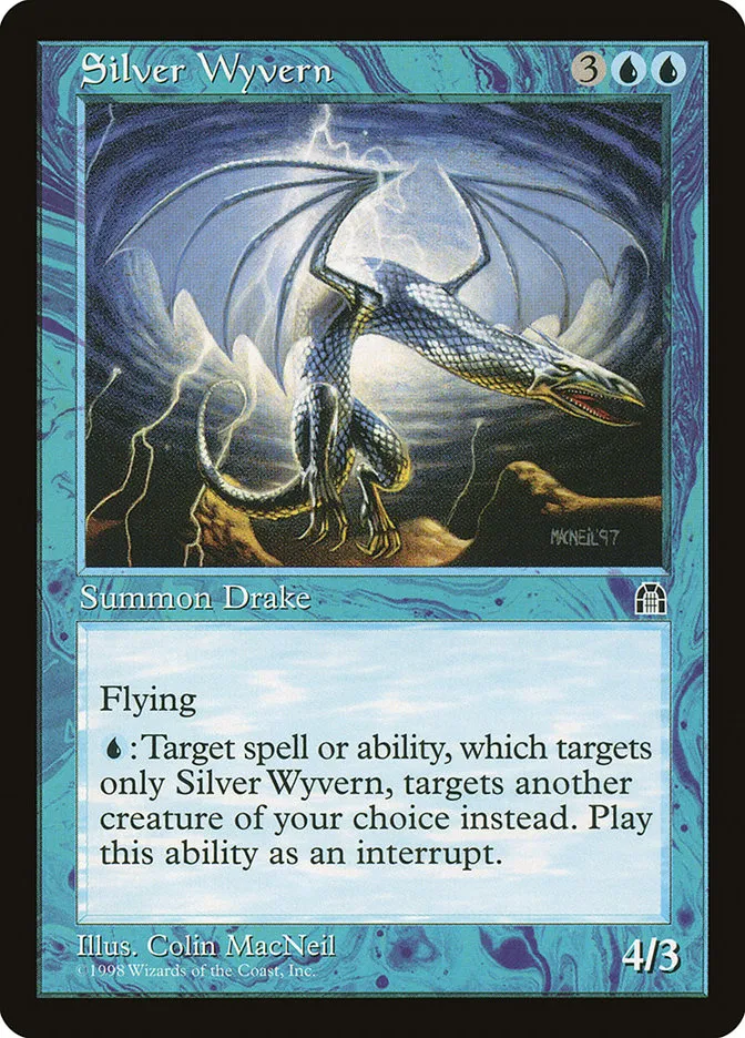 Silver Wyvern Front Face