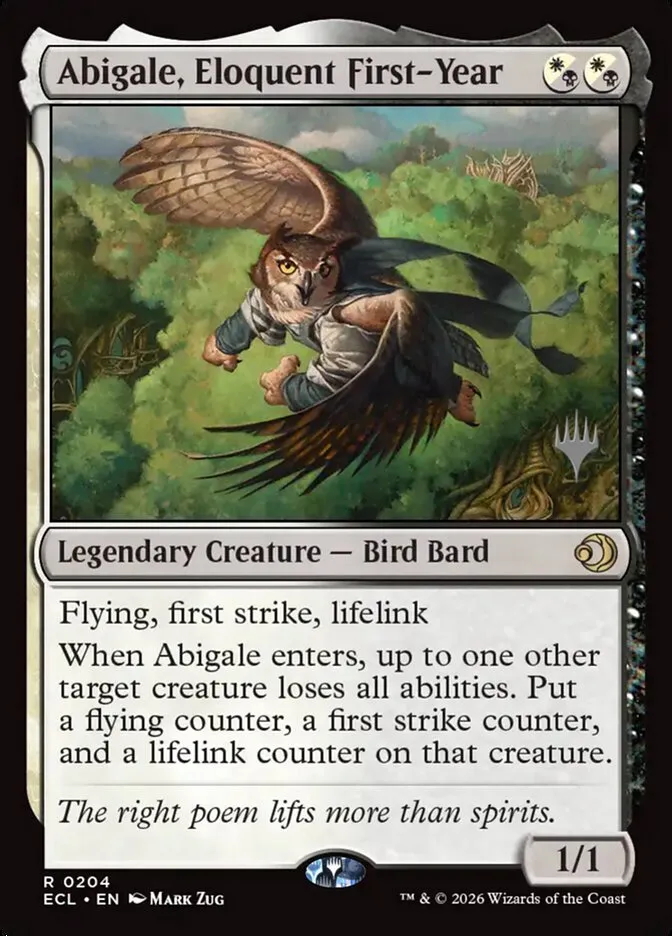 Abigale, Eloquent First-Year Front Face
