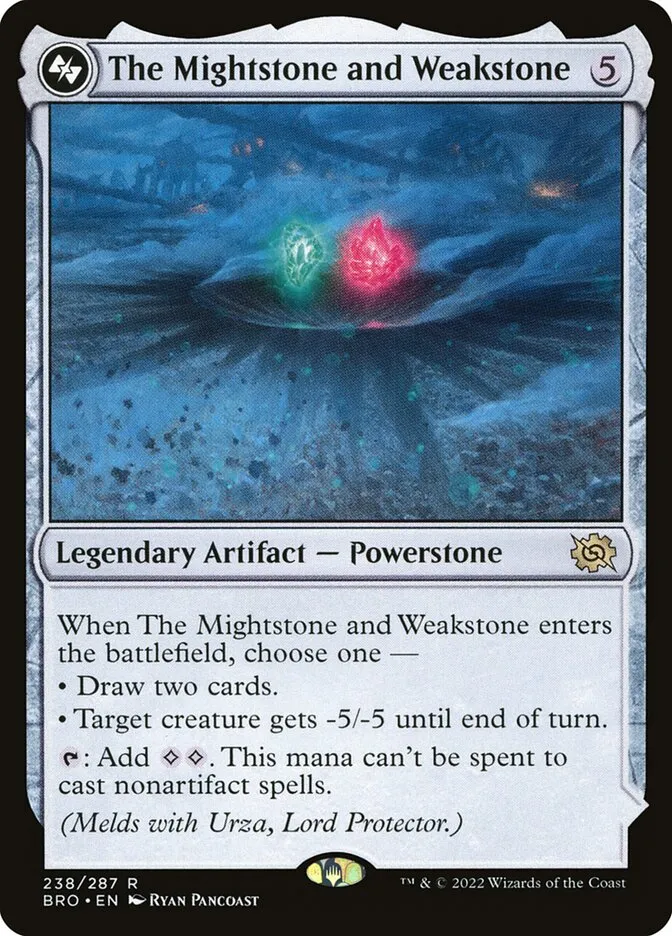 The Mightstone and Weakstone Front Face
