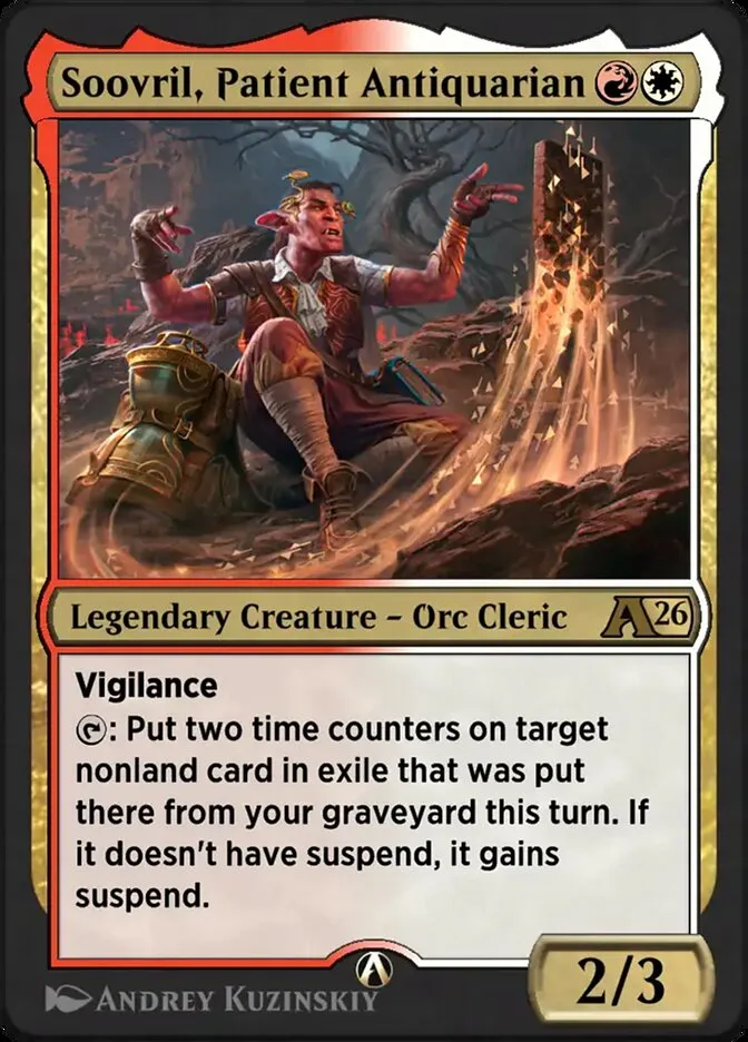 Soovril, Patient Antiquarian Front Face