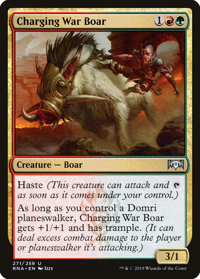 Charging War Boar Front Face