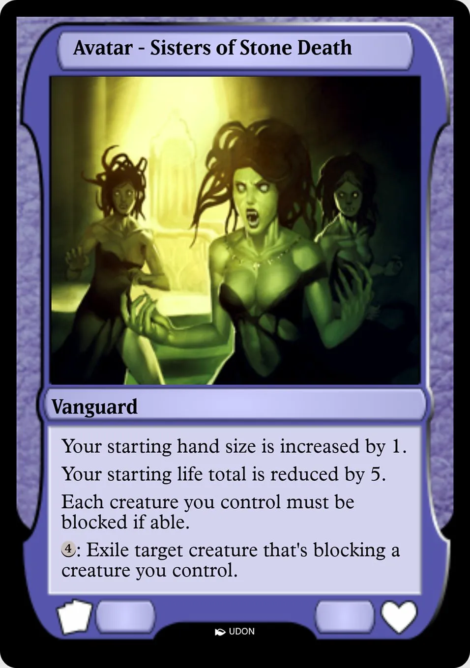 Sisters of Stone Death Avatar Front Face