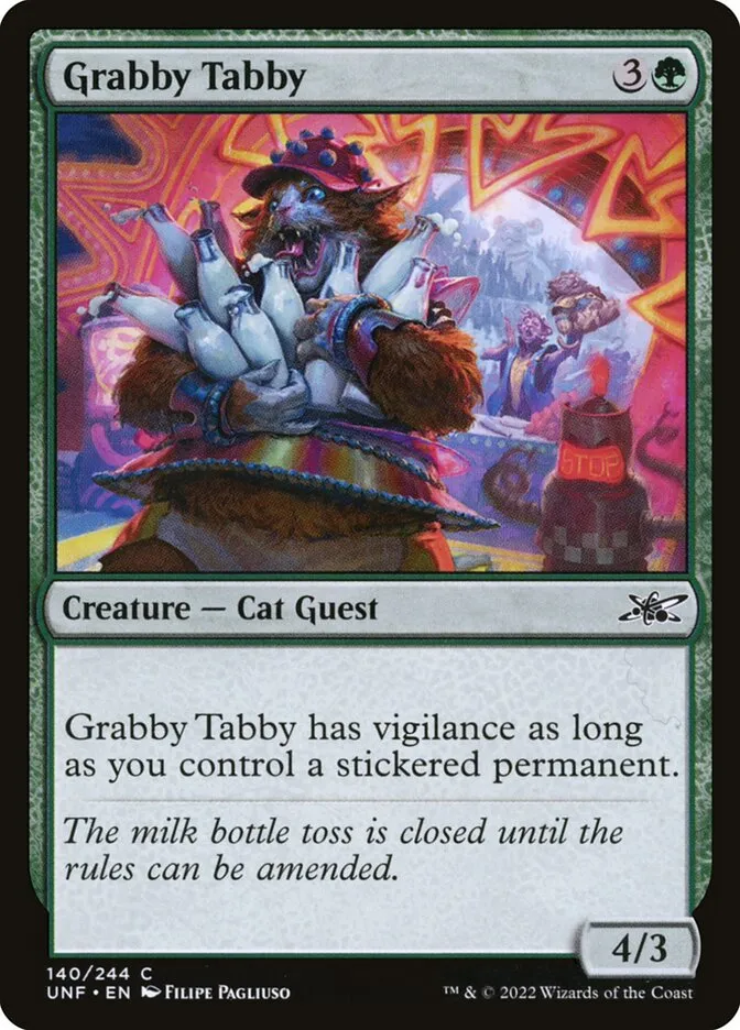 Grabby Tabby Front Face