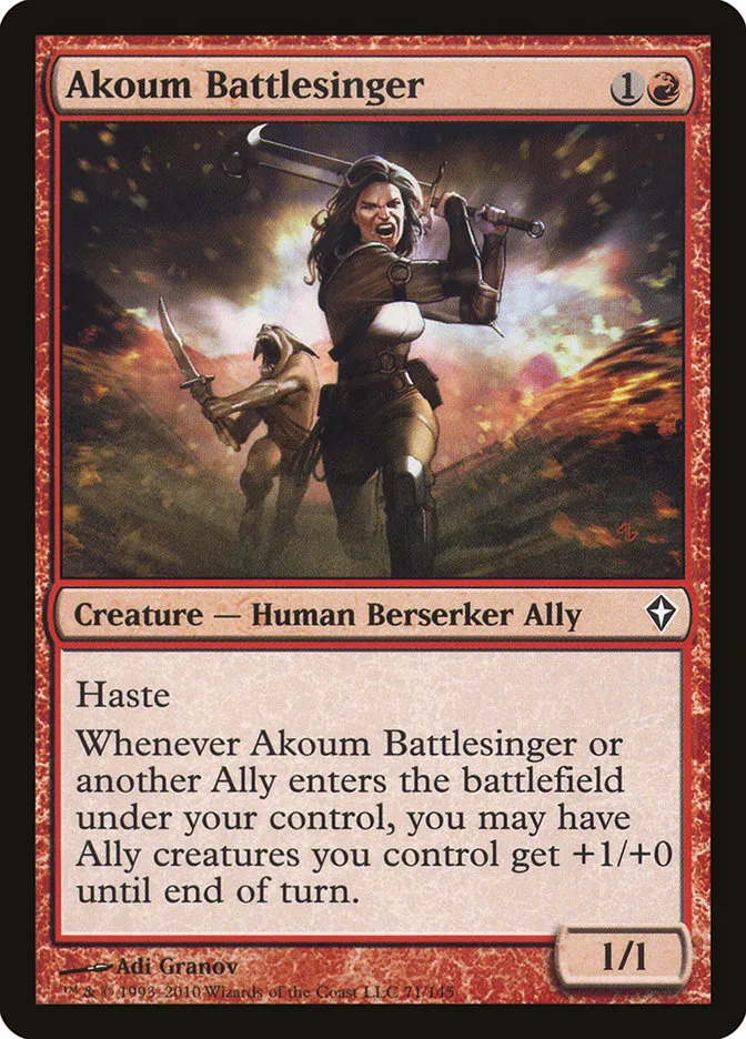 Akoum Battlesinger Front Face
