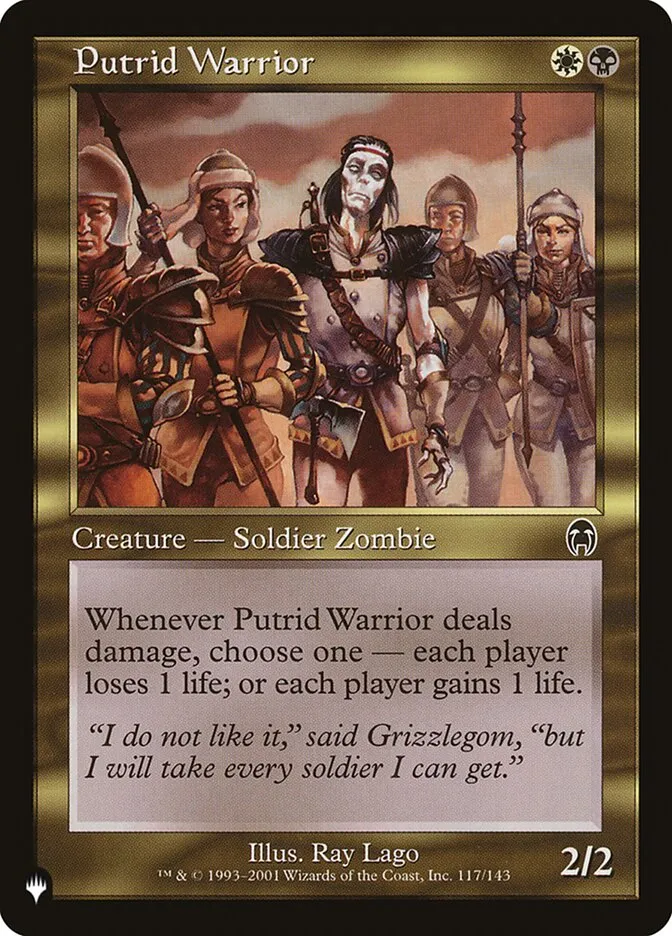 Putrid Warrior Front Face