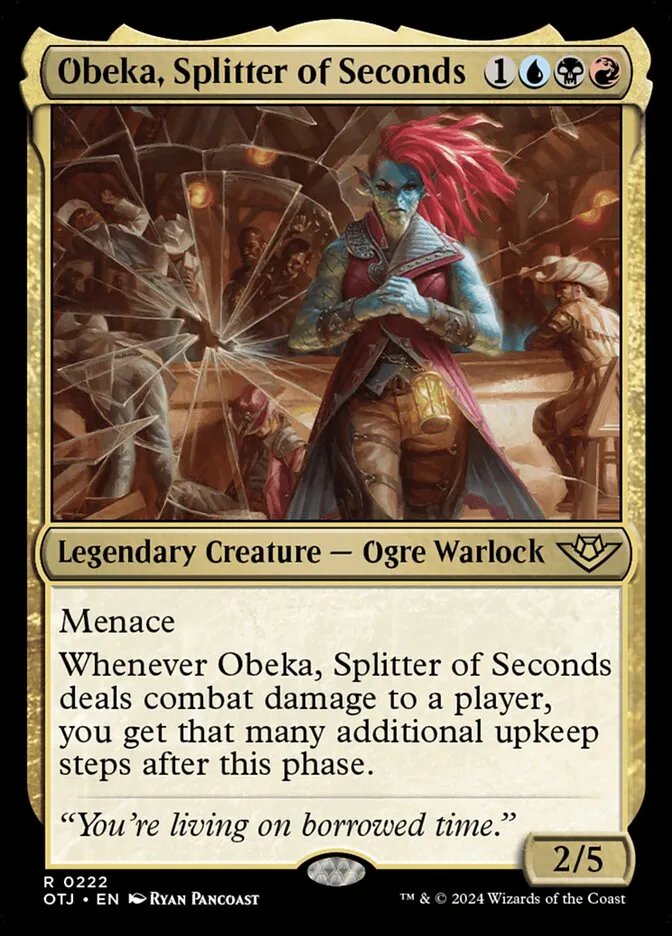 Obeka, Splitter of Seconds Front Face