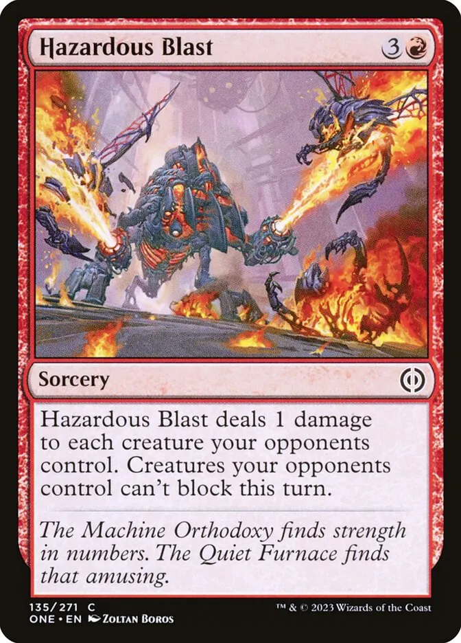 Hazardous Blast Front Face