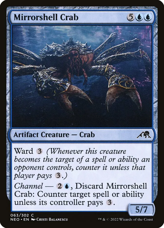 Mirrorshell Crab Front Face