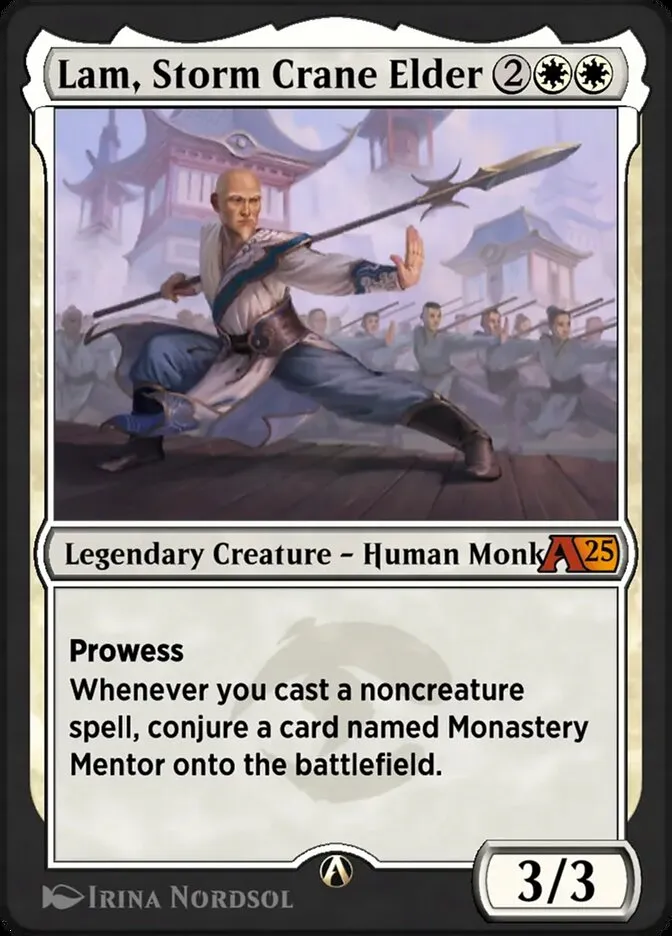 Lam, Storm Crane Elder Front Face