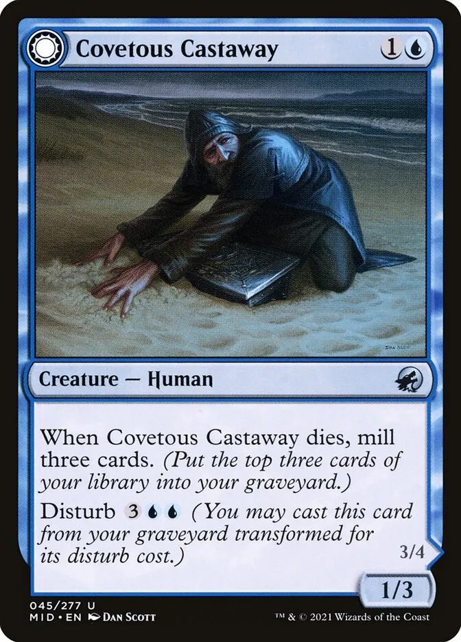 Covetous Castaway // Ghostly Castigator Front Face