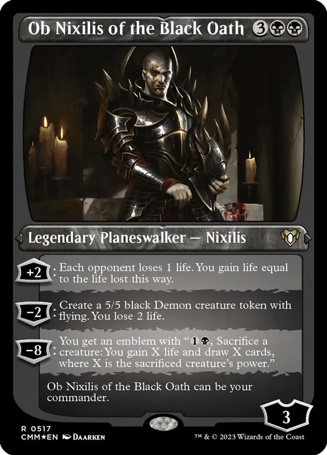 Ob Nixilis of the Black Oath Front Face