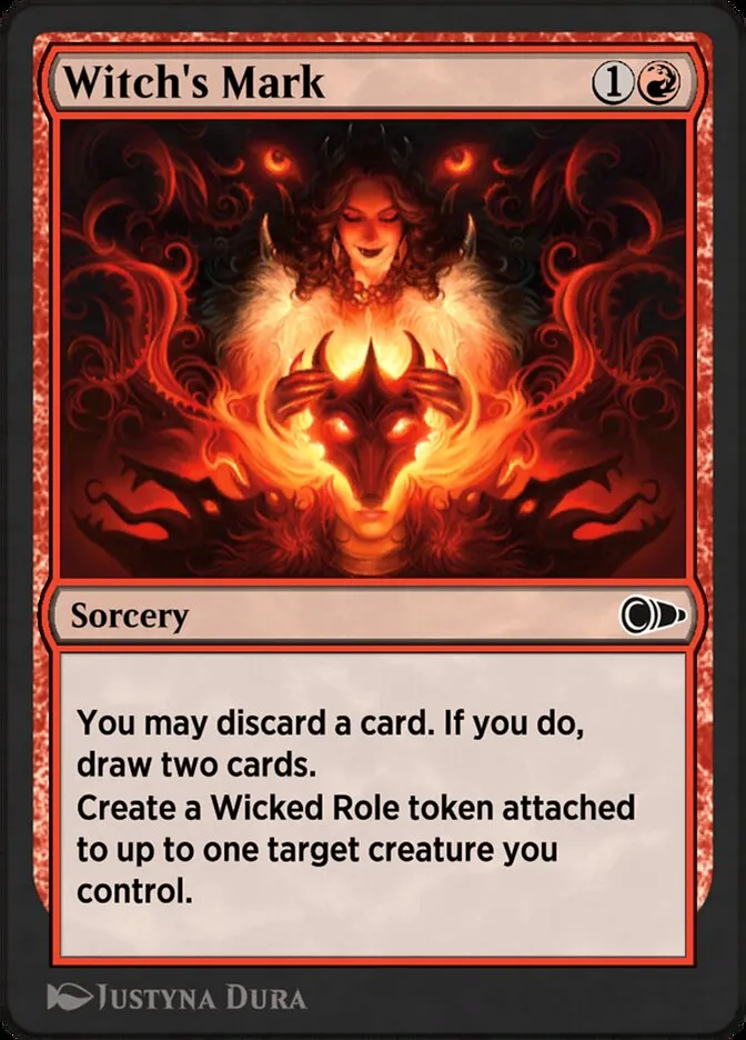 Witch's Mark Front Face