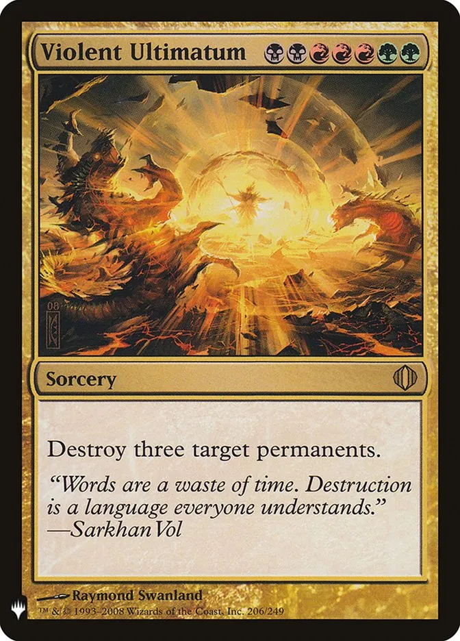 Violent Ultimatum Front Face
