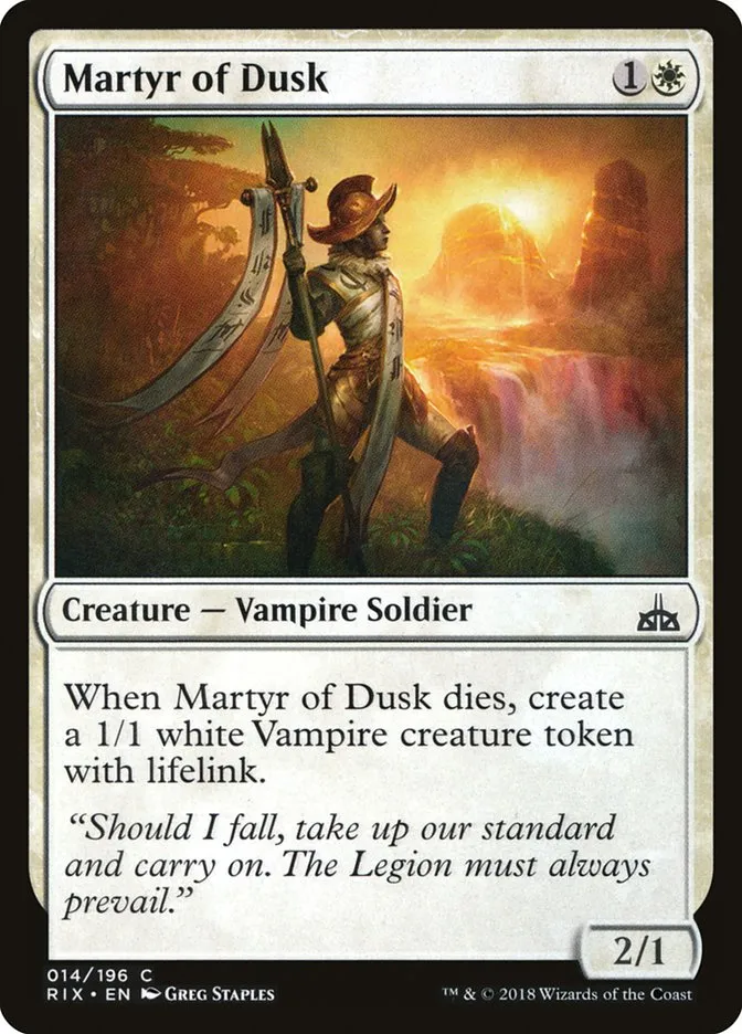Martyr of Dusk Front Face