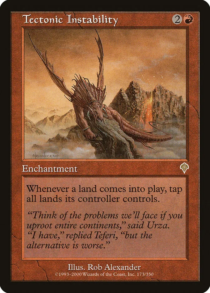 Tectonic Instability Front Face