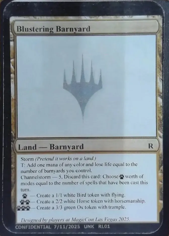 Blustering Barnyard Front Face