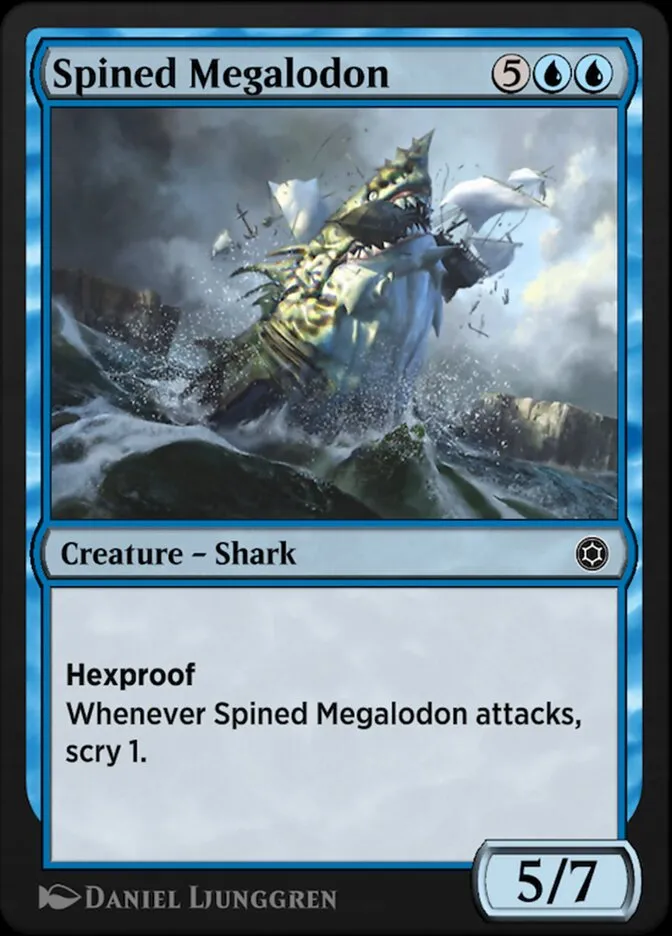 Spined Megalodon Front Face