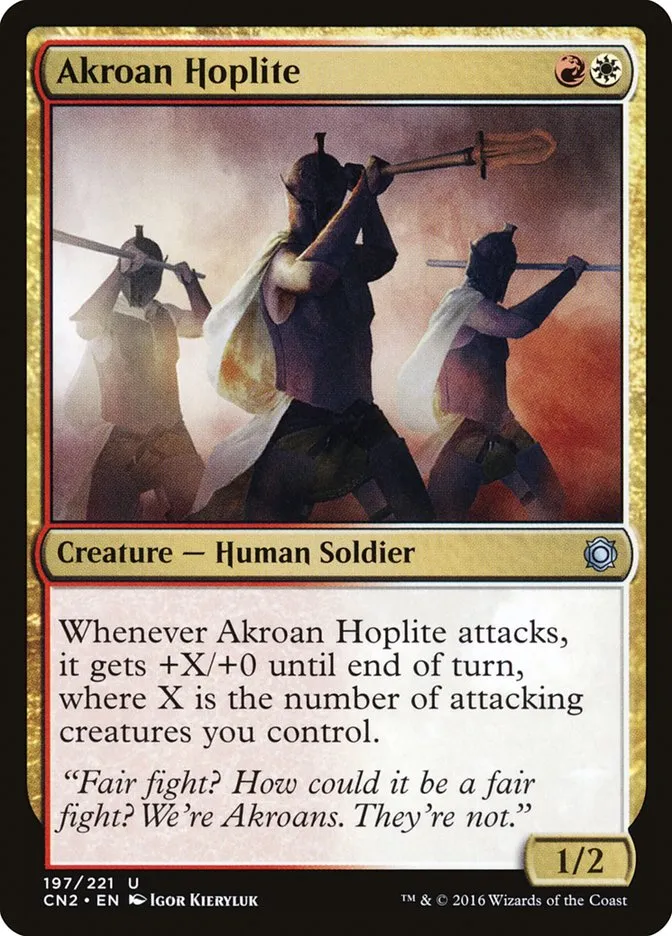 Akroan Hoplite Front Face