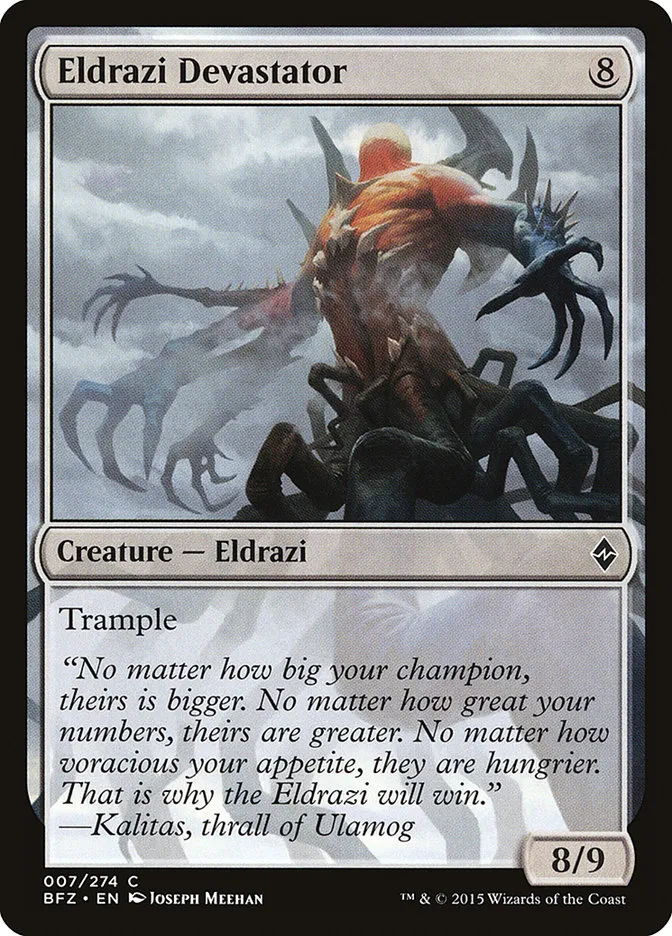 Eldrazi Devastator Front Face