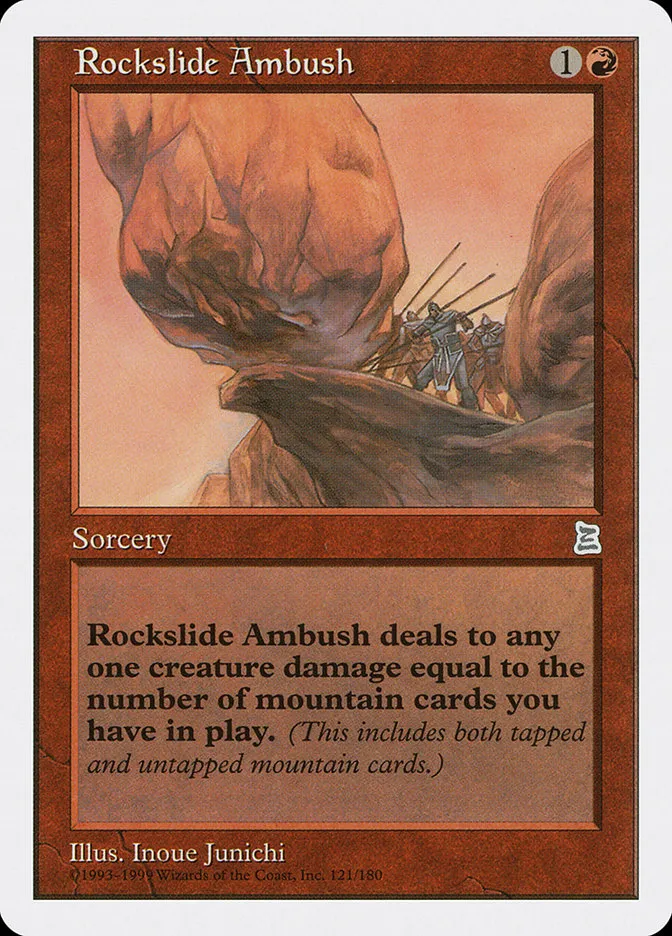 Rockslide Ambush Front Face