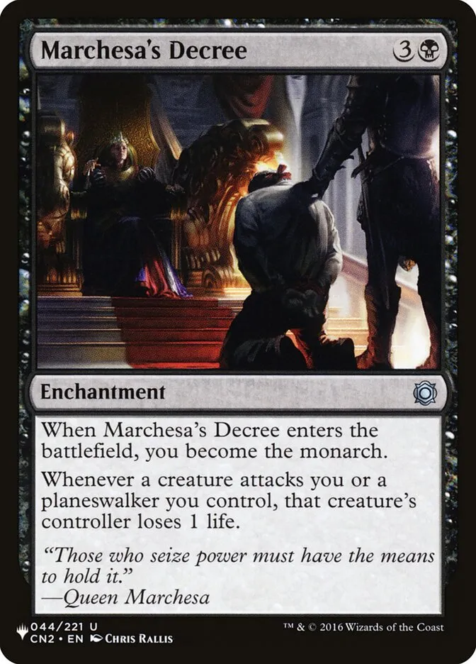 Marchesa's Decree Front Face