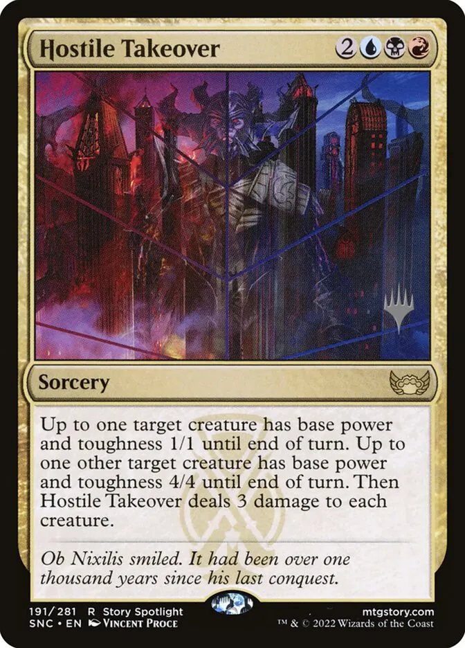 Hostile Takeover Front Face
