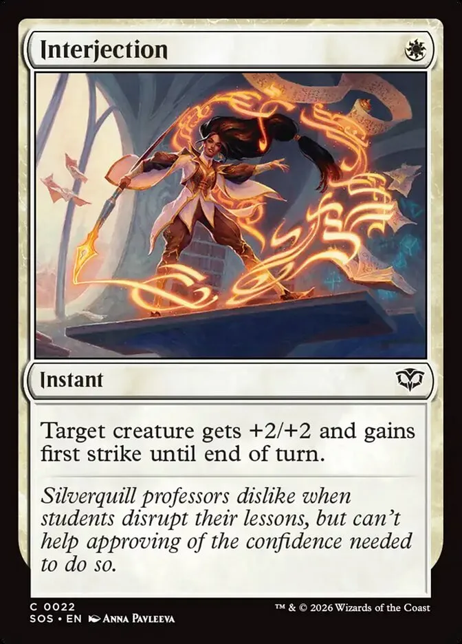 Interjection Front Face