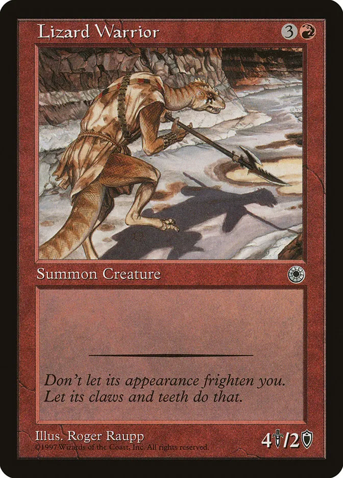 Lizard Warrior Front Face