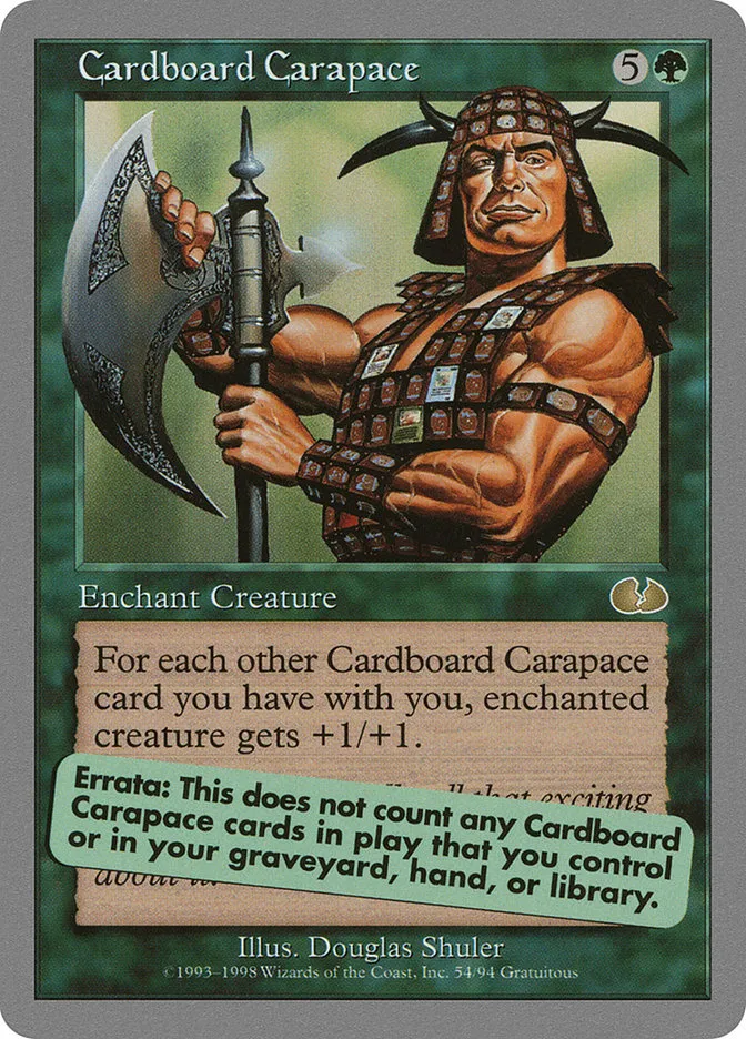Cardboard Carapace Front Face