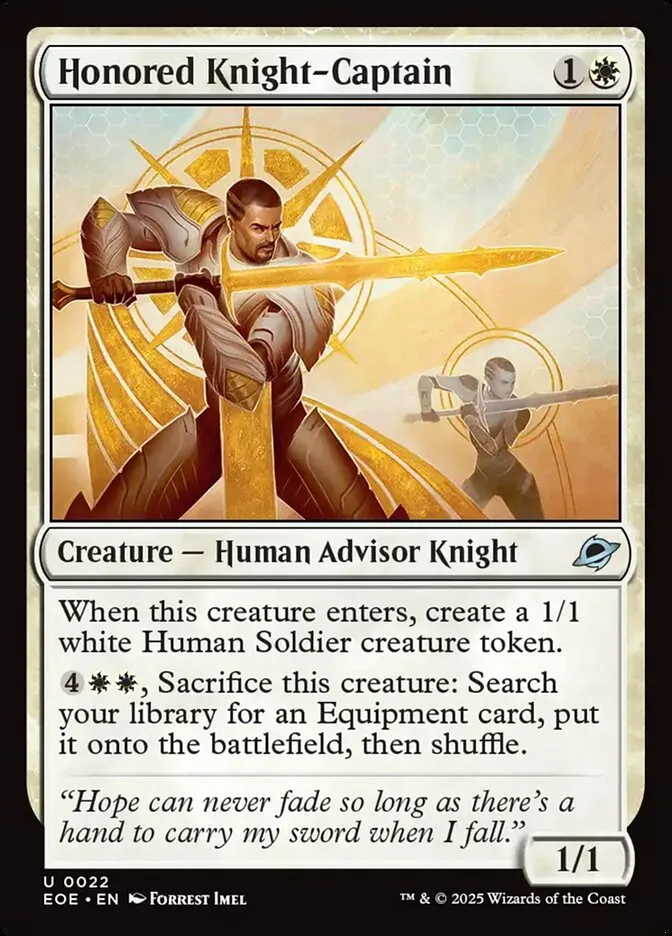 Honored Knight-Captain Front Face